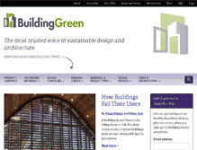 Tablet Screenshot of buildinggreen.com
